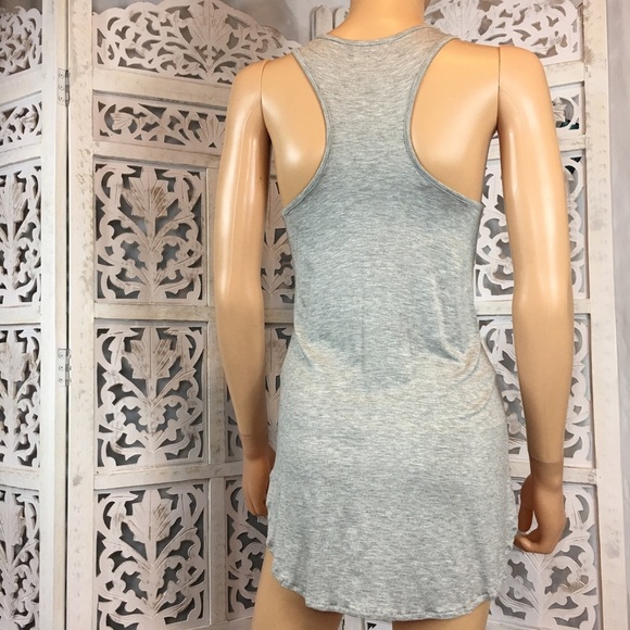 Takara Womens Gray Aztec Print Racerback Tank Top - Picture 5 of 8